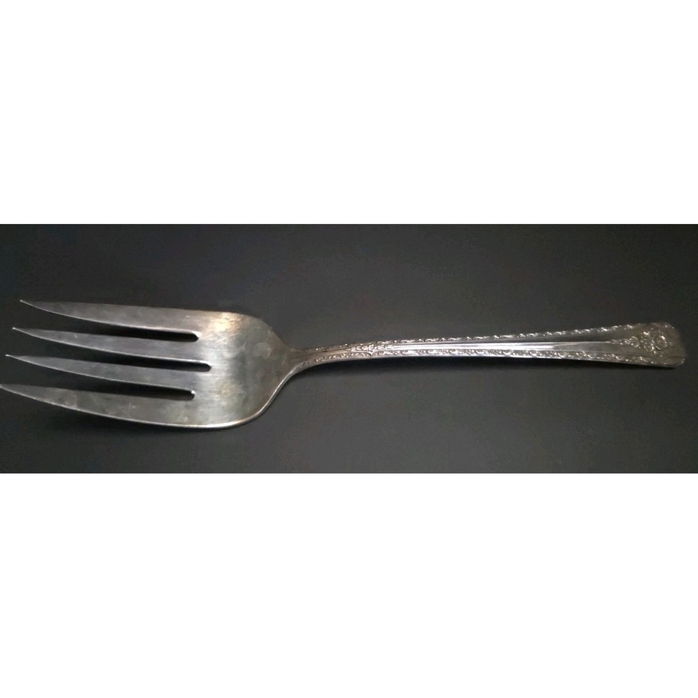 Cold Meat Serving Fork 8 7/8" Elegance Rogers AA Silverplate, 1954‎ INSELELG